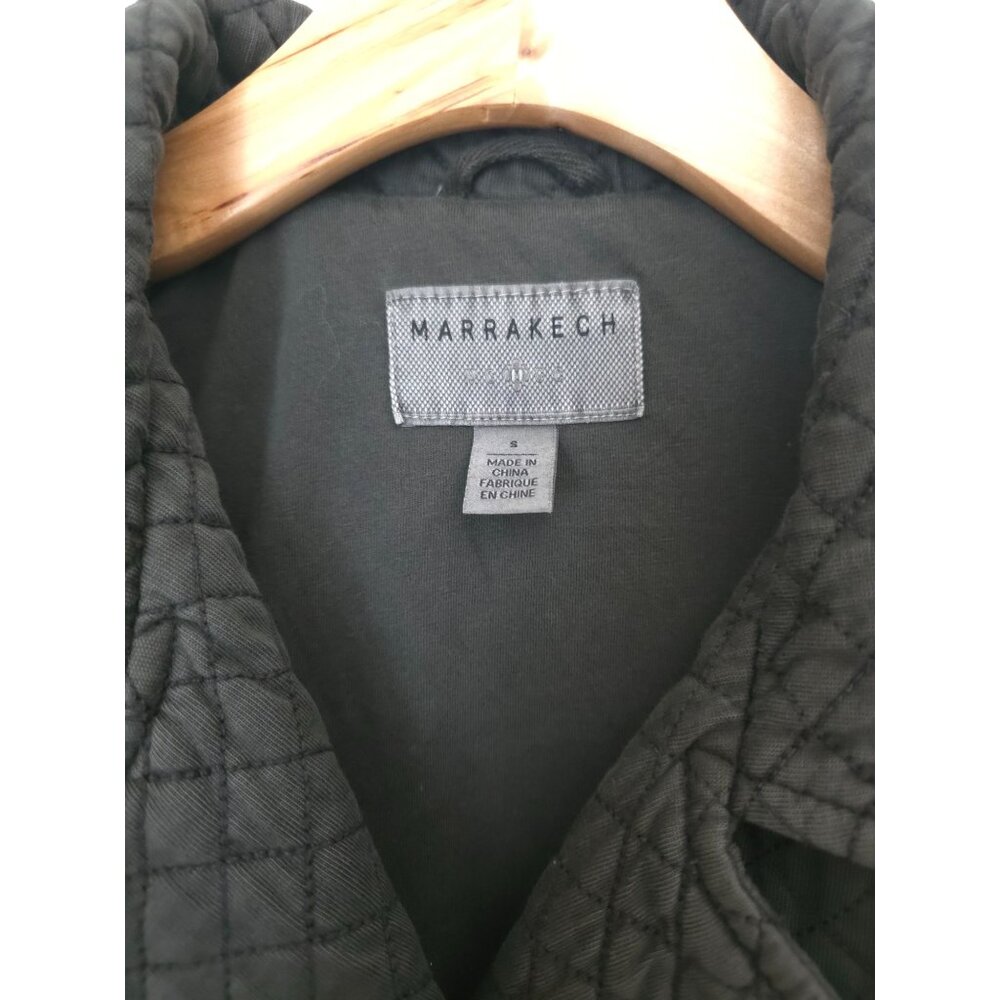 Marrakech Anderson Quilted Asymmetrical Charcoal Moto Jacket Women's Sz S - Picture 8 of 10